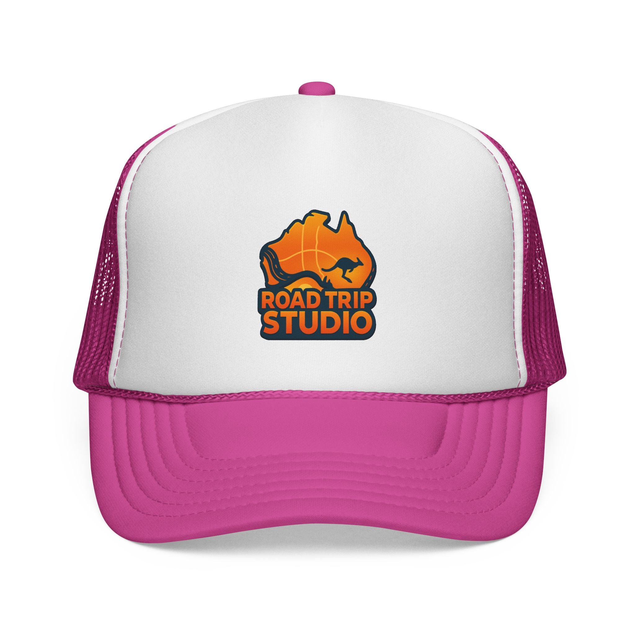 Road Trip Studio Trucker Cap — Aussie Map Logo Mesh Hat