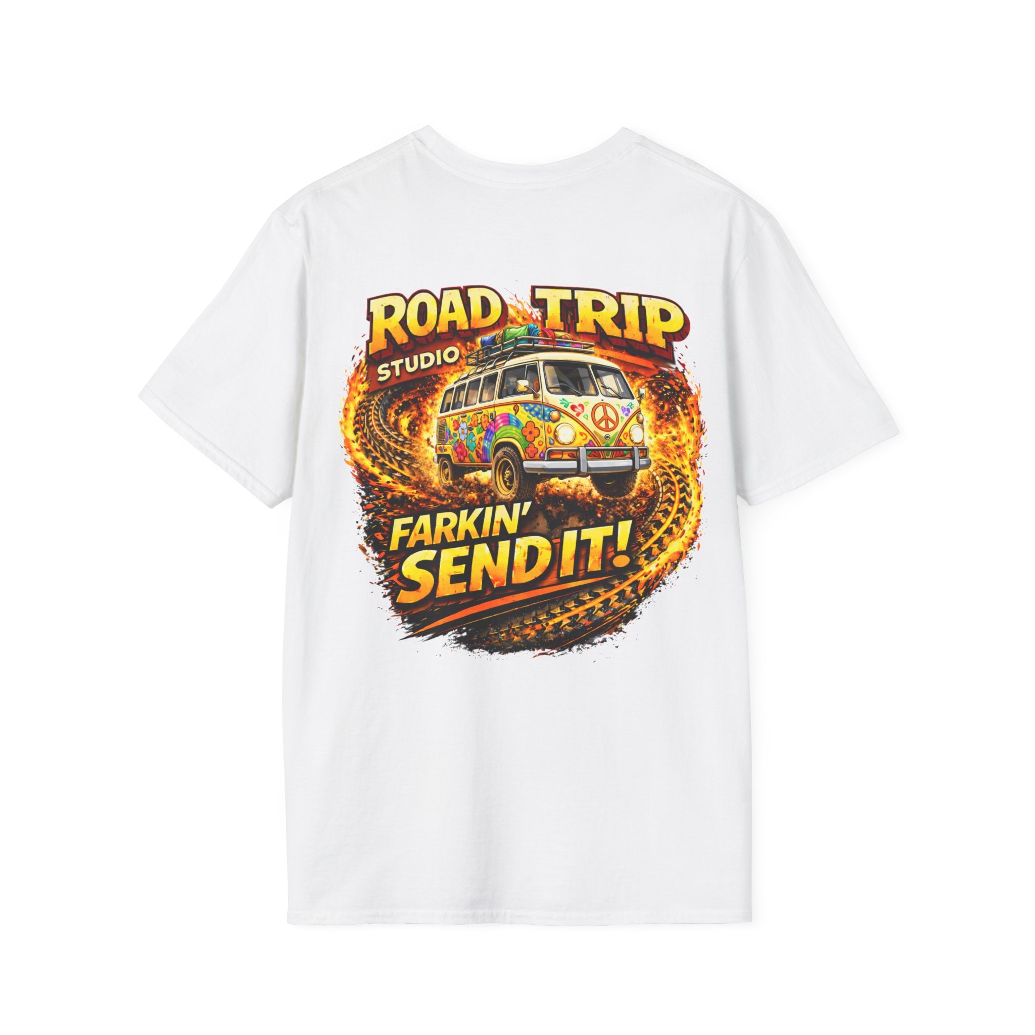 Farkin’ Send It Hippy Van T-Shirt - Official Road Trip Merch