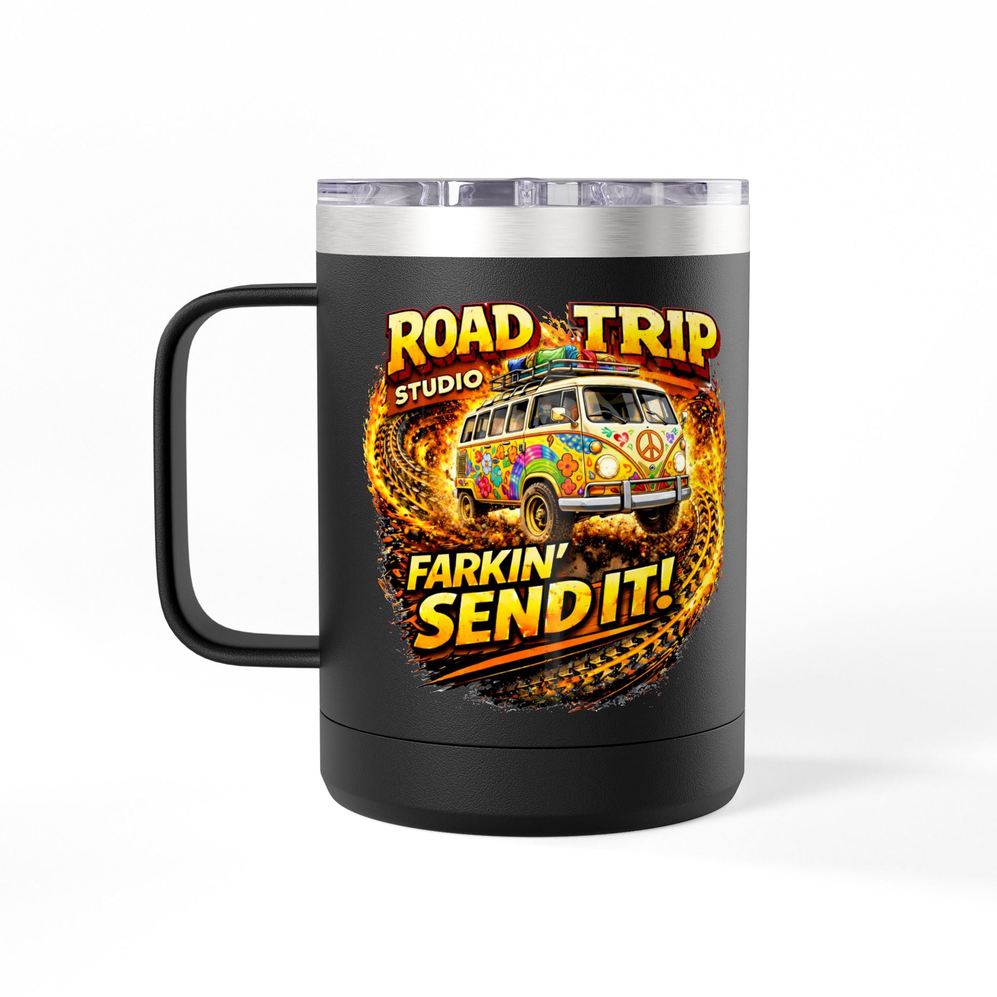 Farkin’ Send It Hippy Van 15oz Travel Mug