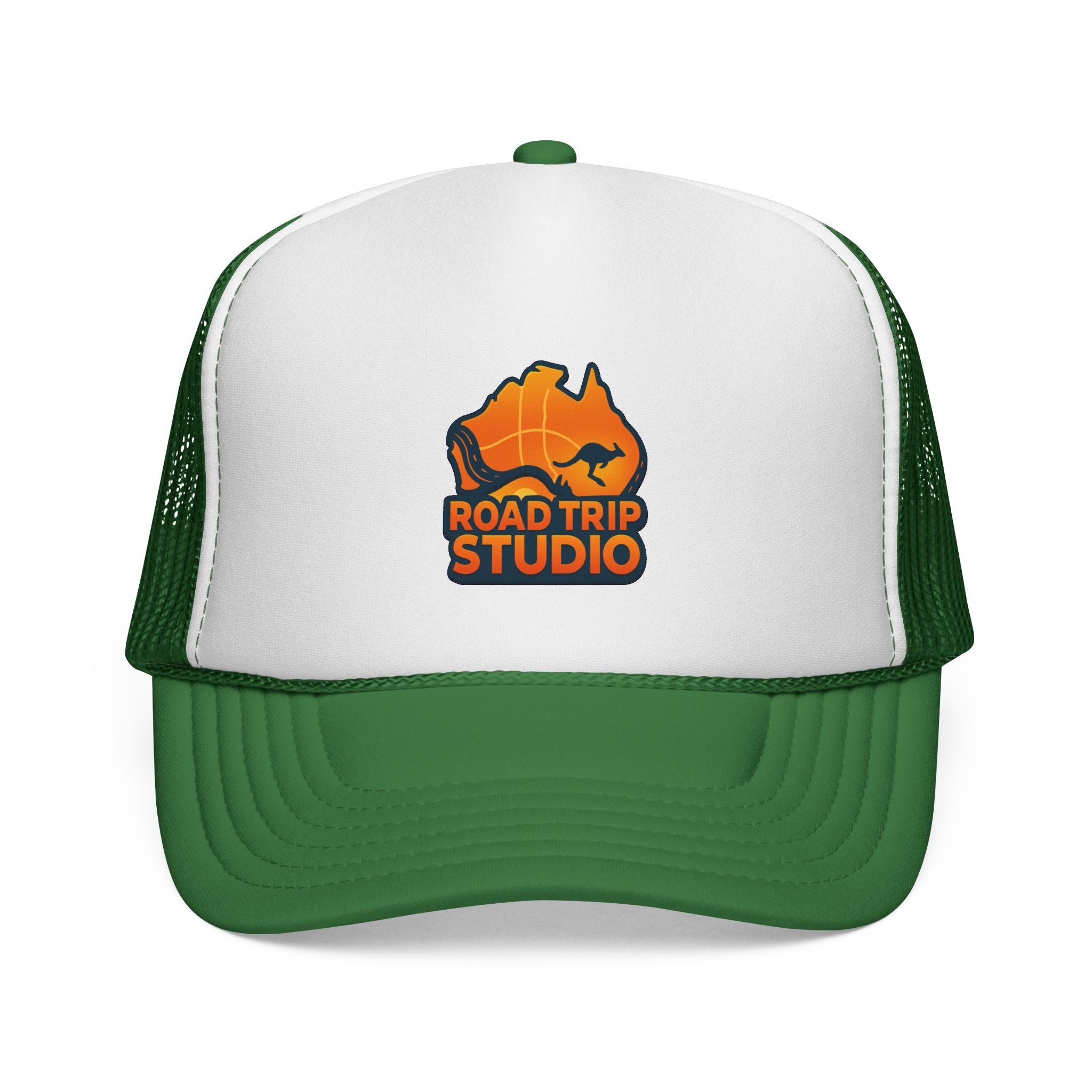 Road Trip Studio Trucker Cap — Aussie Map Logo Mesh Hat