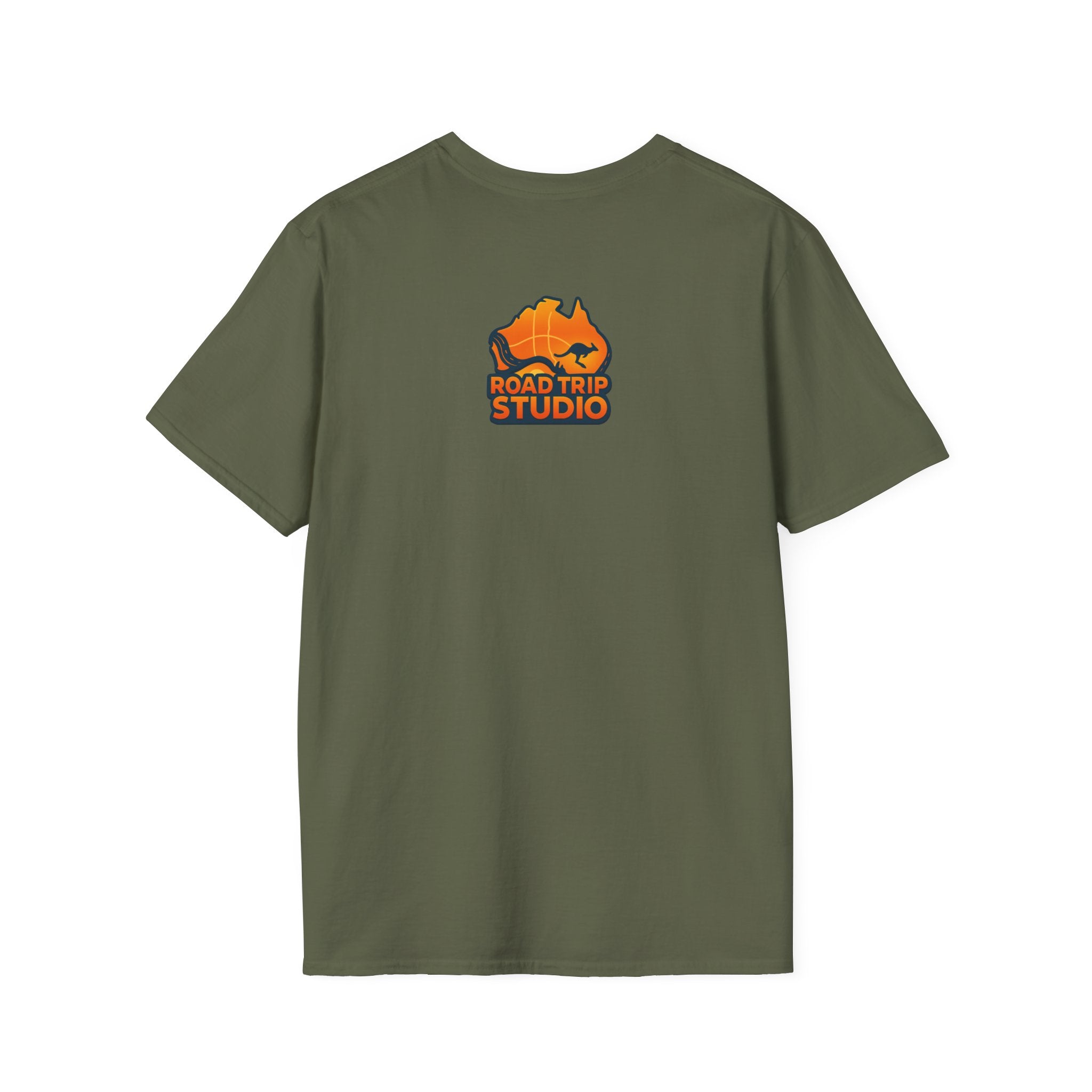 Road Trip Tire Tread Text Logo T-Shirt — Official Road Trip Merch