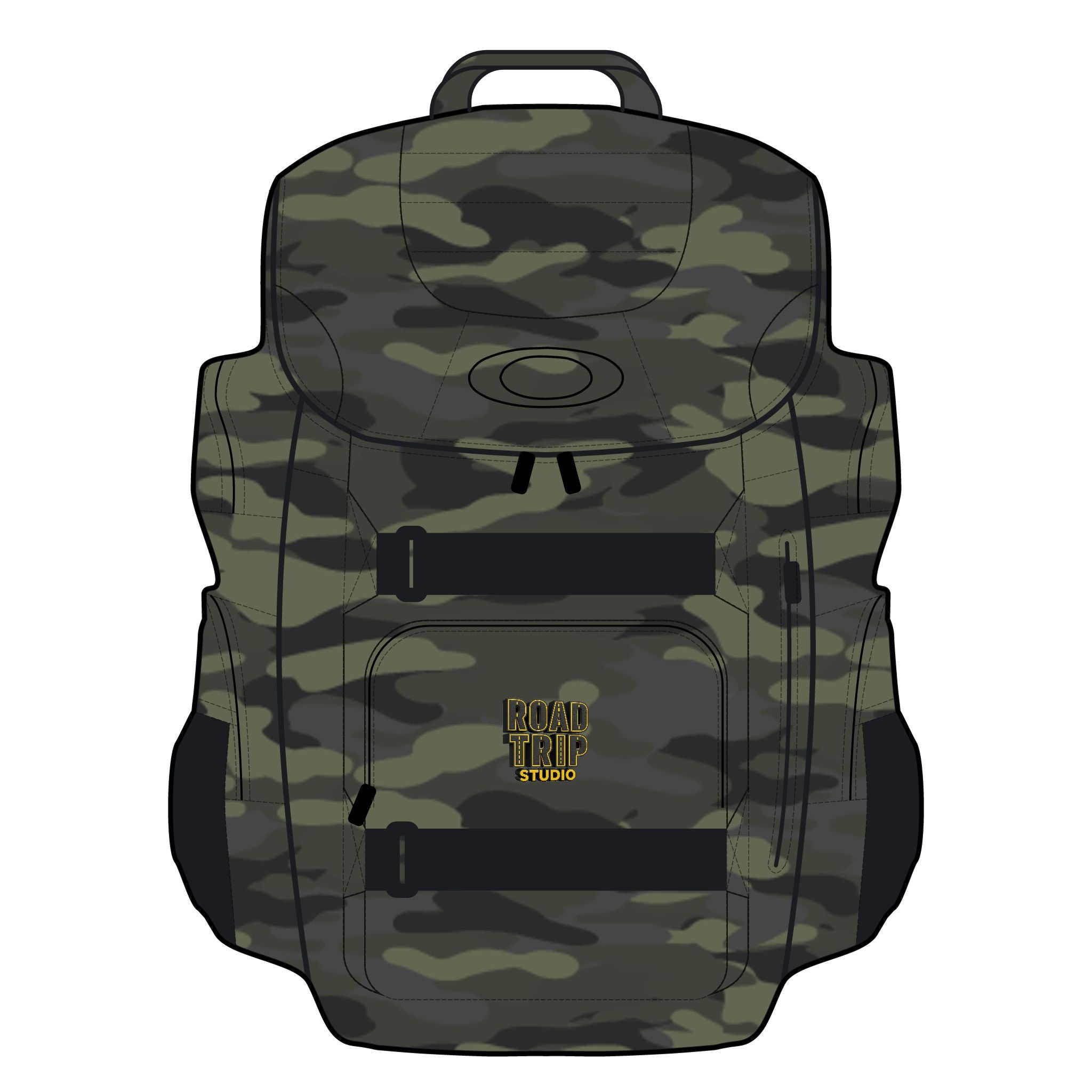 Oakley Enduro 2.0 30L Road Trip Backpack — Highway Text Logo (Black or Camo)