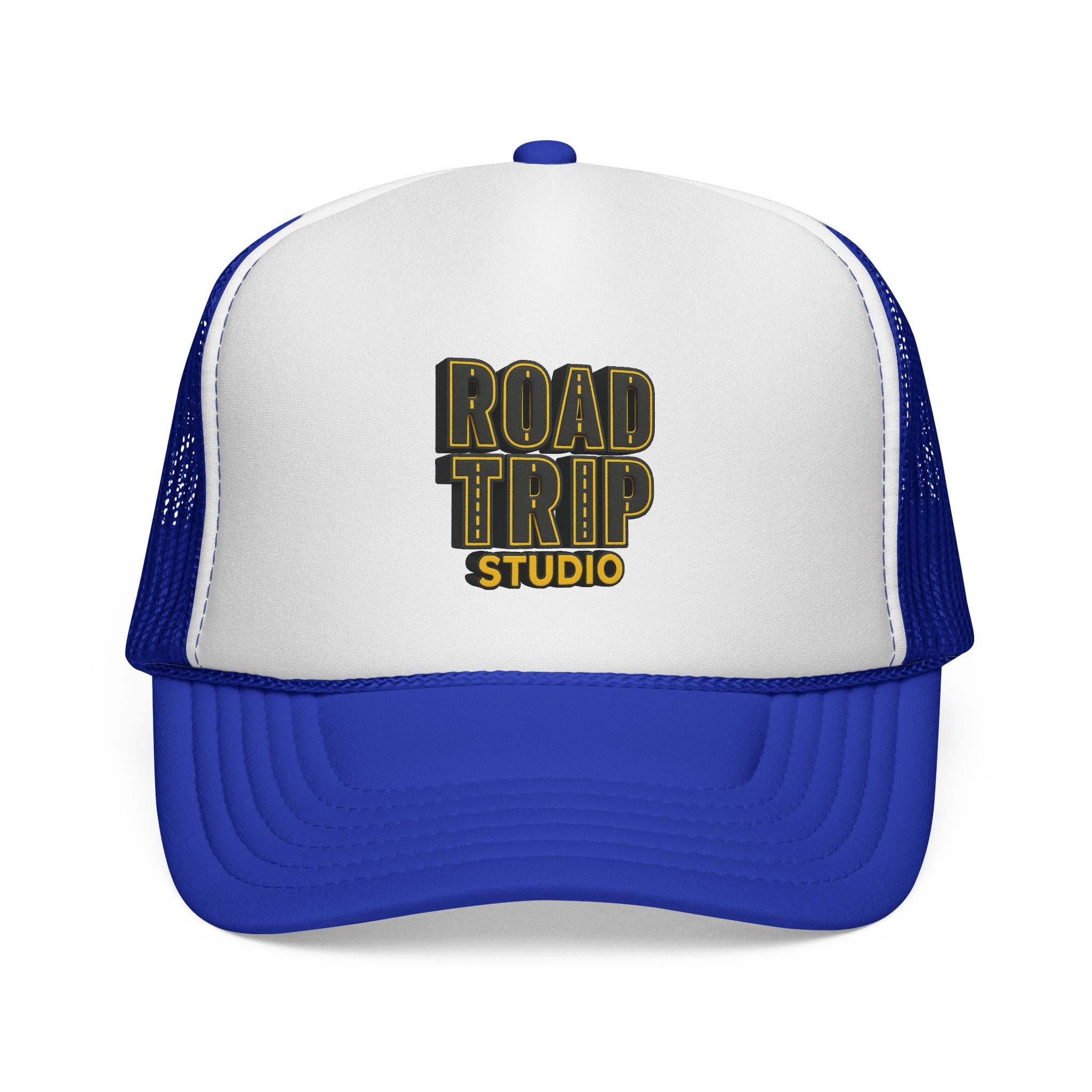 Road Trip Studio Trucker Cap — Highway Text Mesh Hat