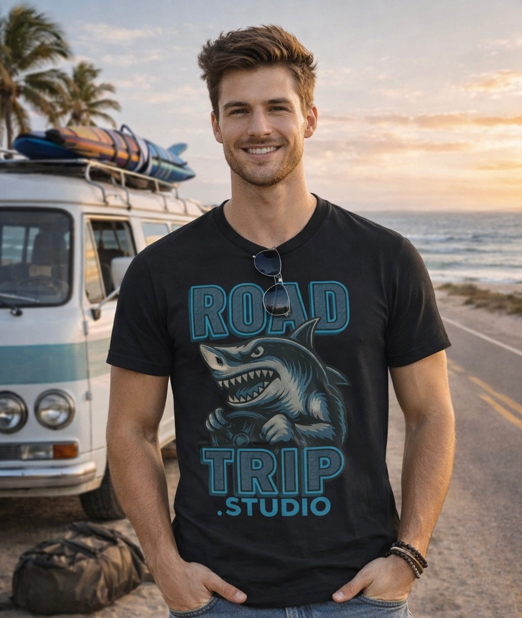Road Trippin’ Shark Tee