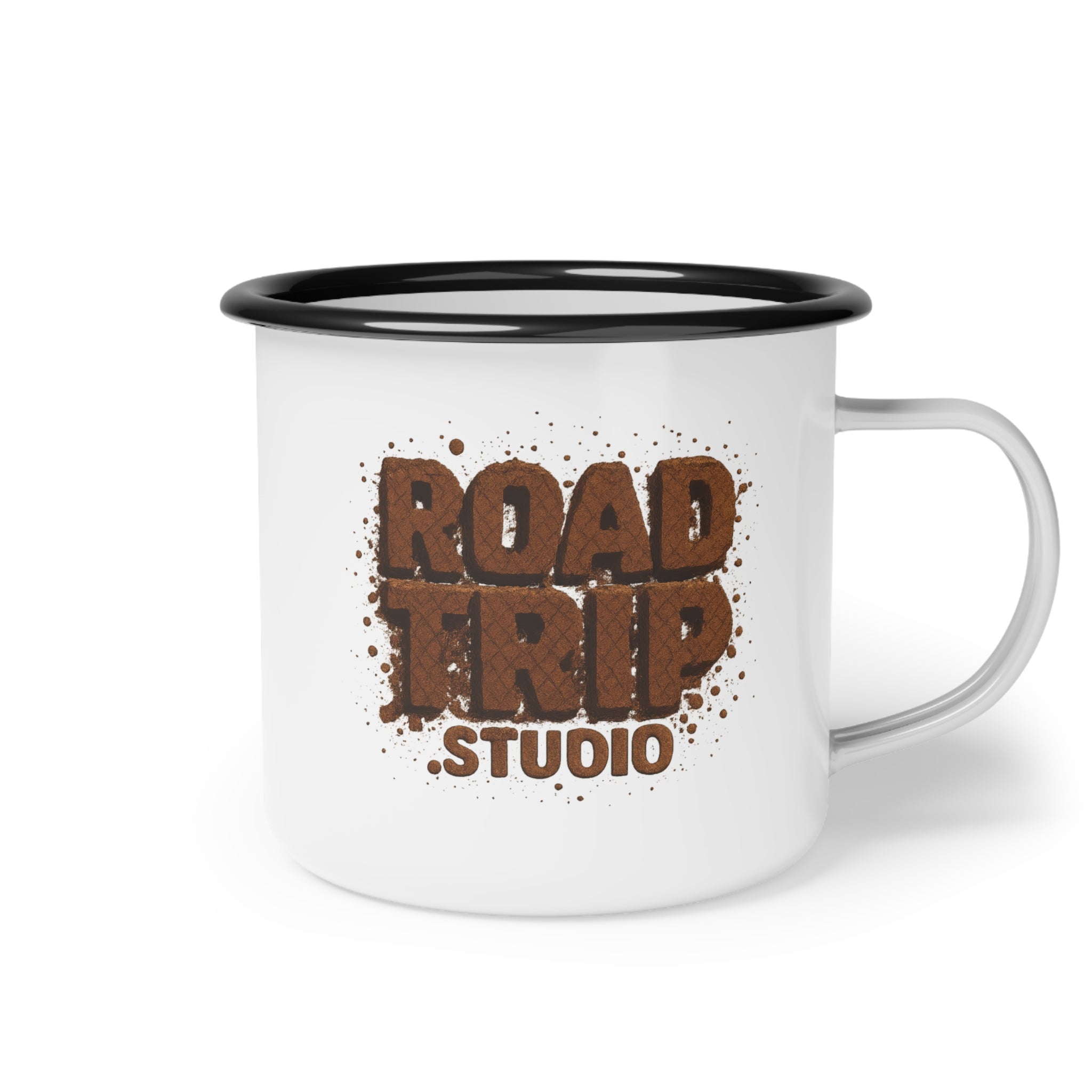 Enamel Camp Cup — Road Trip Mud Splatter Mug