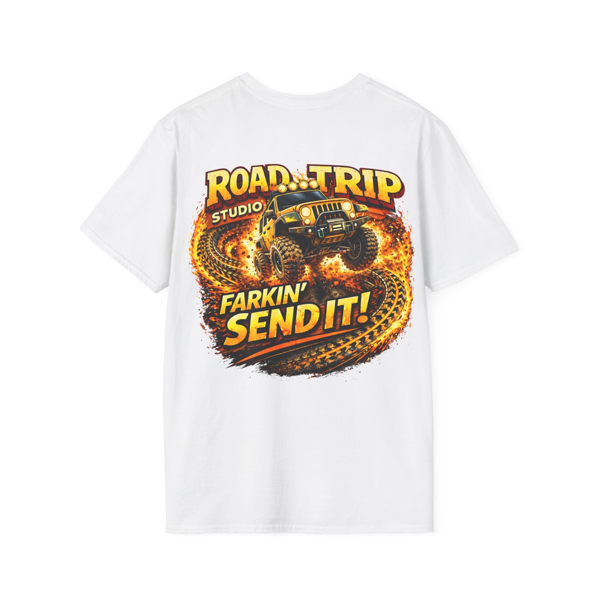 Farkin’ Send It Jeep T-Shirt - Official Road Trip Merch