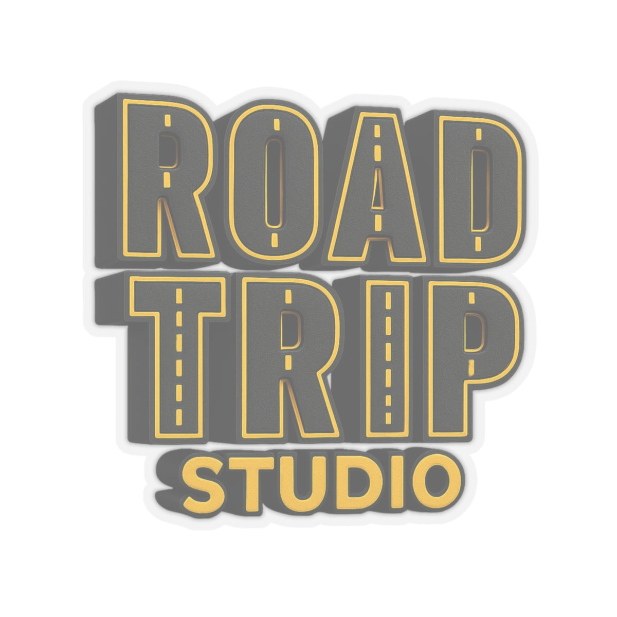 Road Trip Studio Highway Logo Stickers