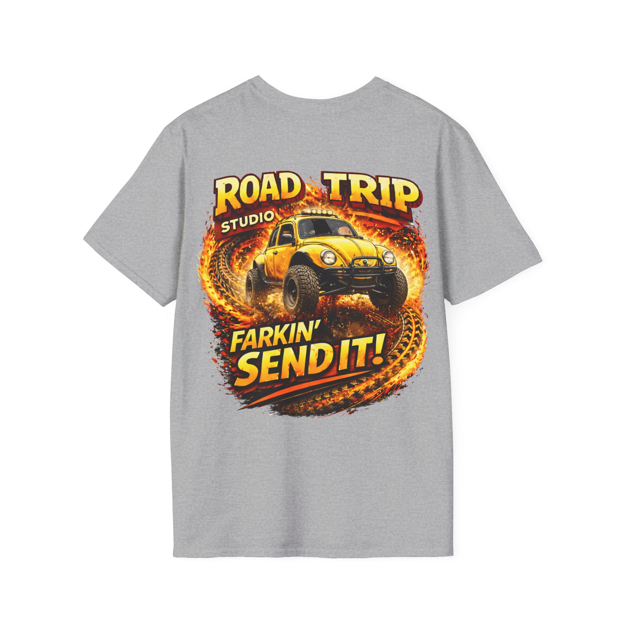 Farkin’ Send It Beetle Buggy T-Shirt - Official Road Trip Merch