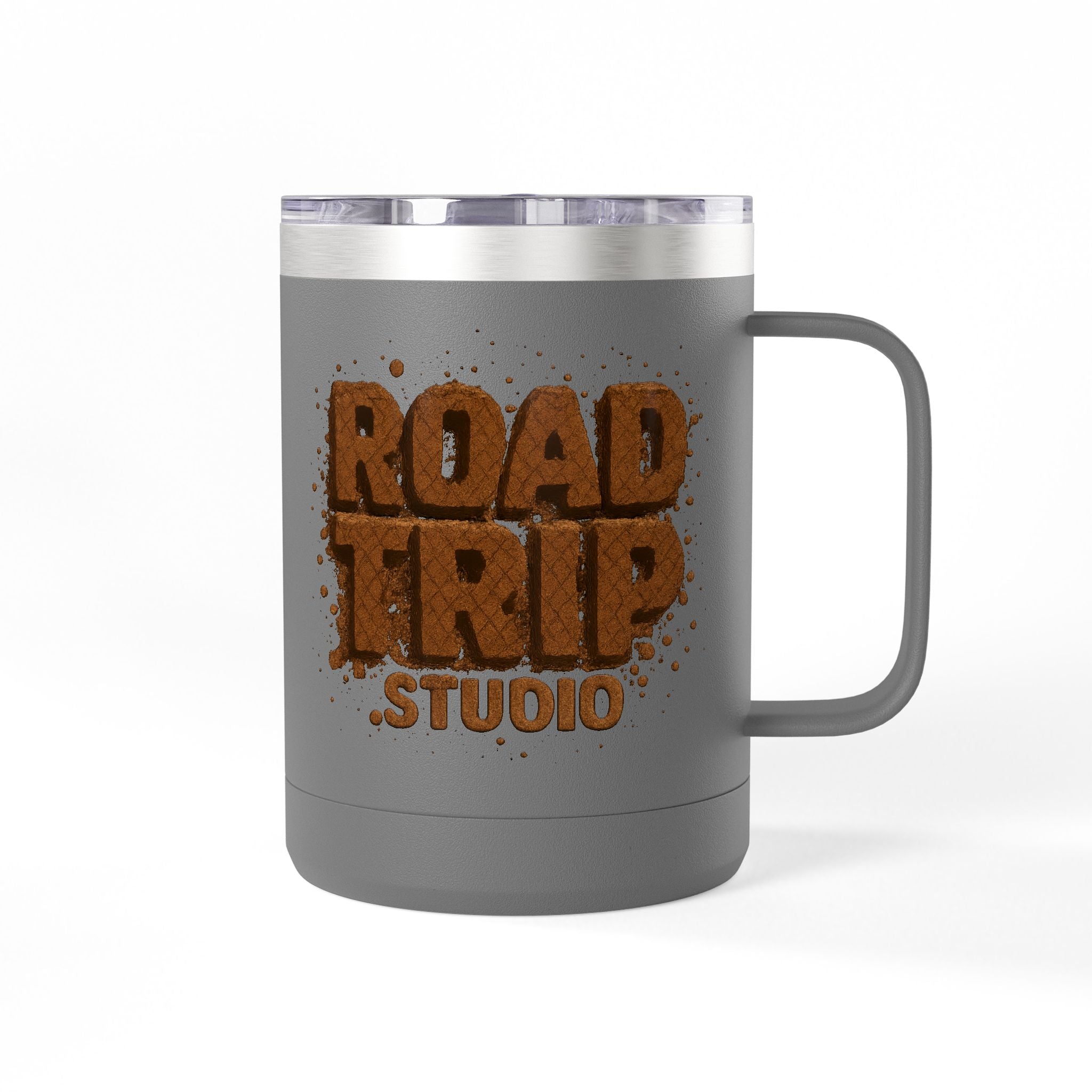 Road Trip Studio 15oz Travel Mug — Mud Splatter Tumbler