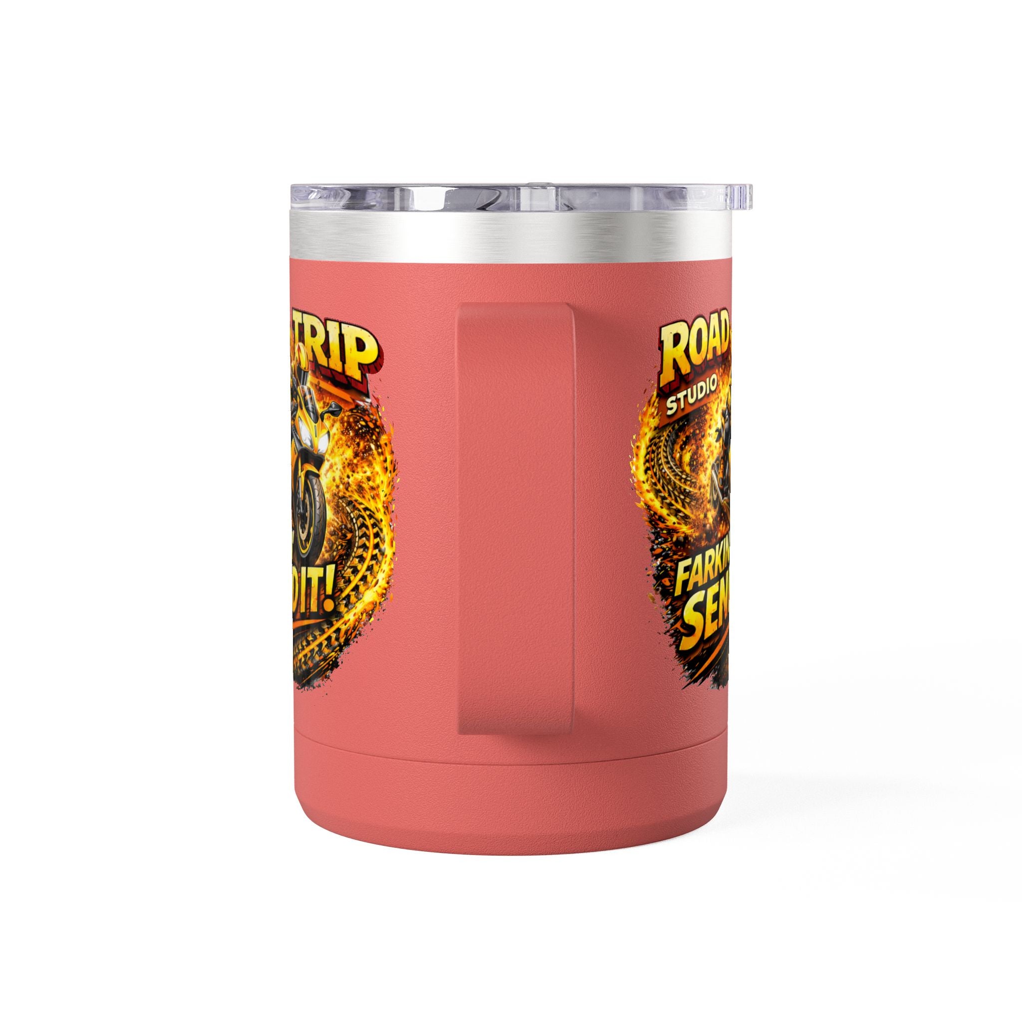 Farkin’ Send It Road Bike 15oz Travel Mug