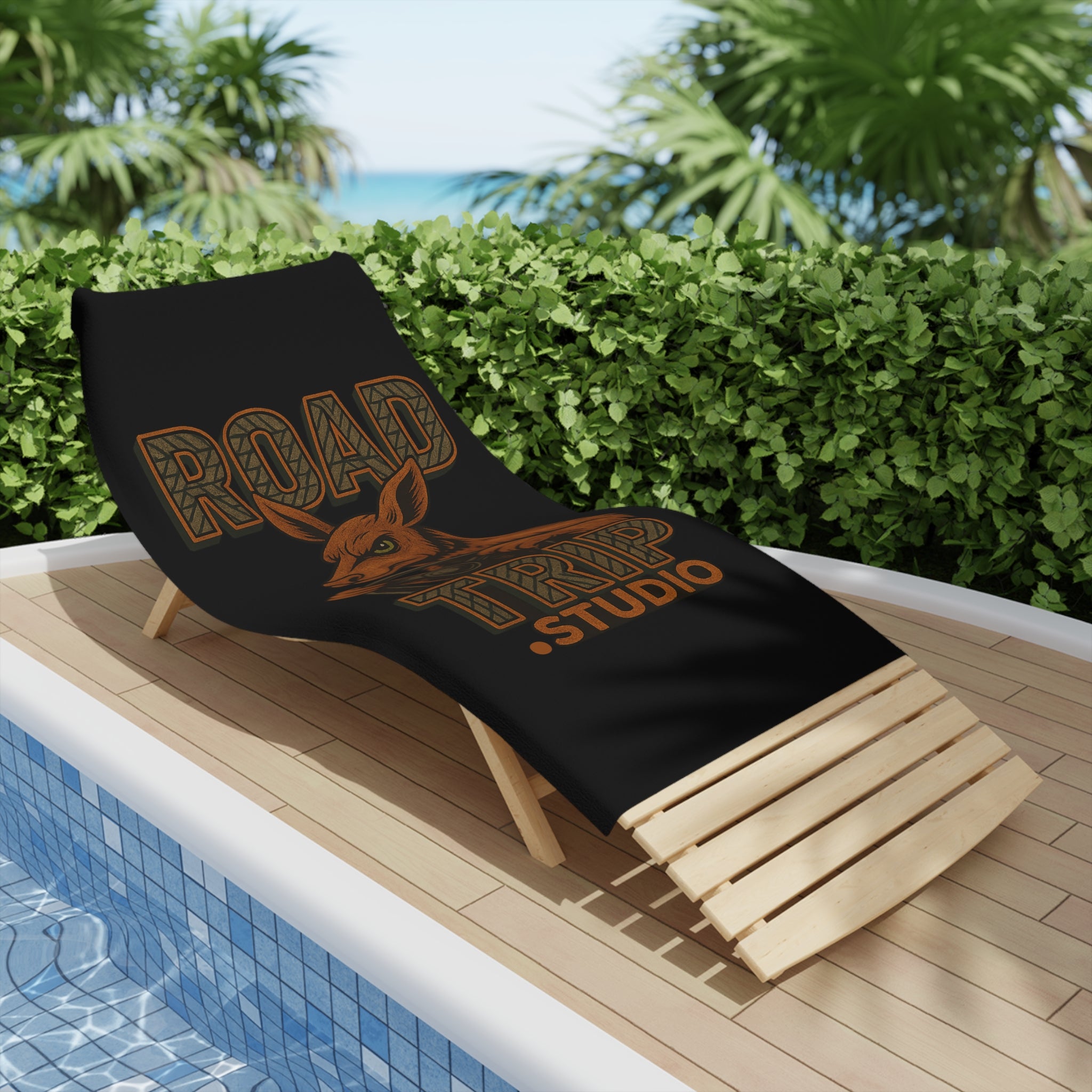 Road Trippin’ Kangaroo Beach Towel