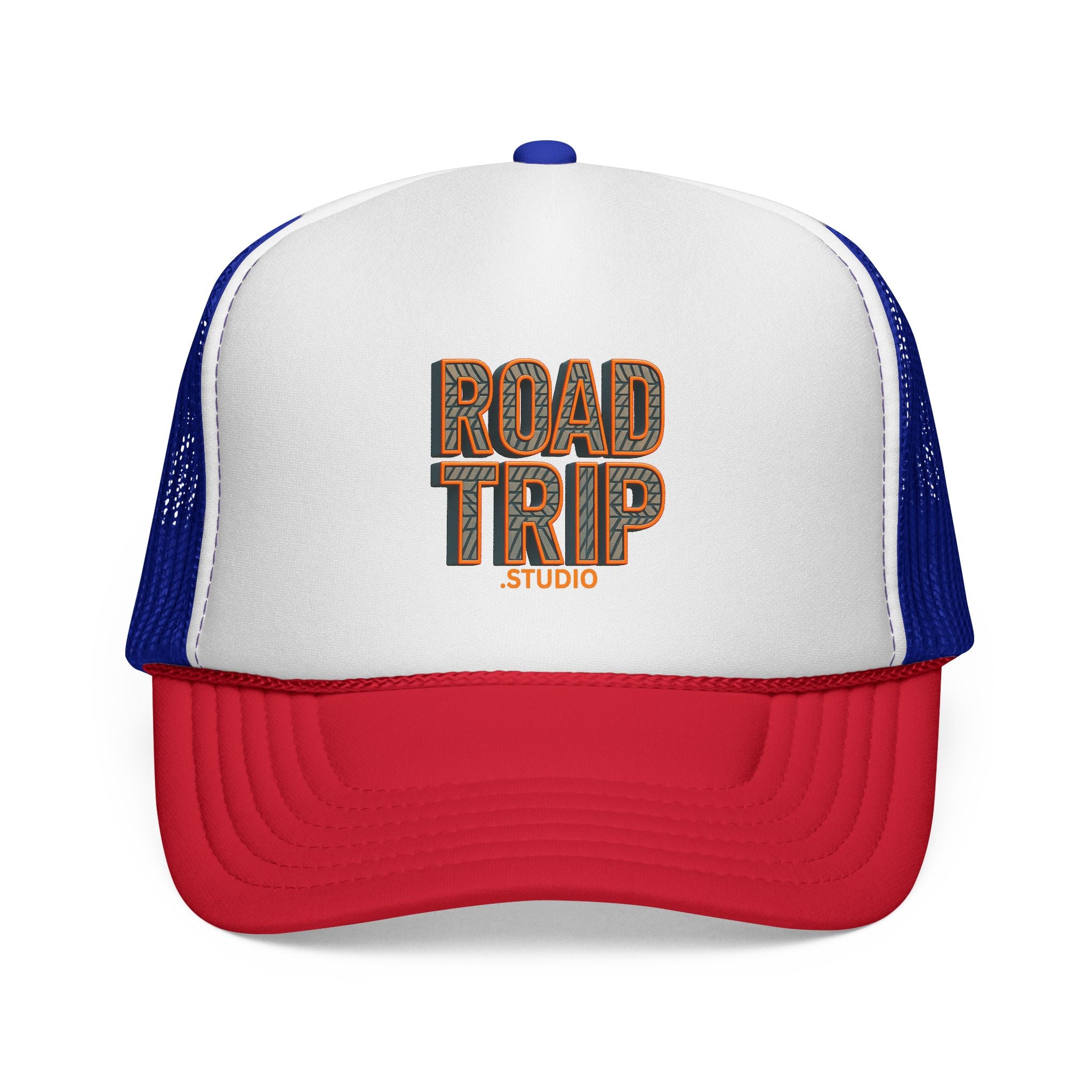 Road Trip Trucker Cap — Tyre Tread Logo Mesh Hat