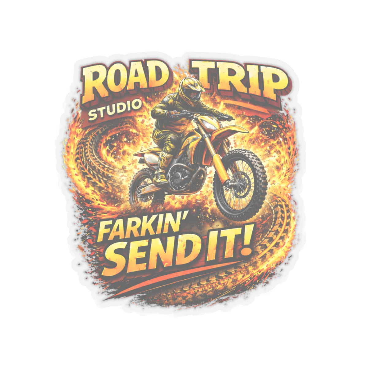 Farkin’ Send It Motocross Sticker