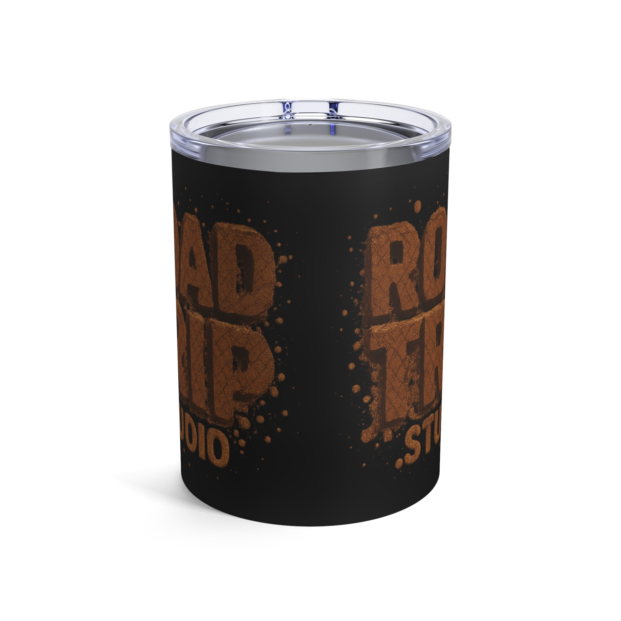 10oz Road Trip Mud Splatter Tumbler — Retro Adventure Coffee Canister
