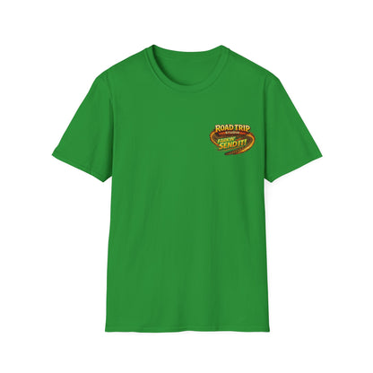 Road Trip Studio - Farkin Send It Logo T-Shirt (Back2Front) — Official Road Trip Merch