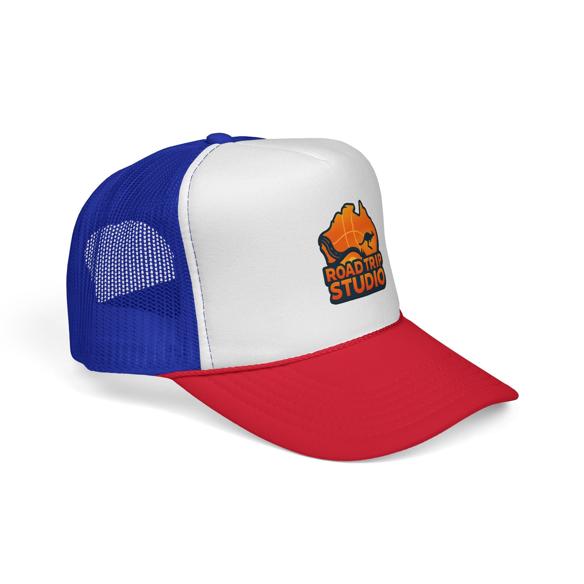 Road Trip Studio Trucker Cap — Aussie Map Logo Mesh Hat