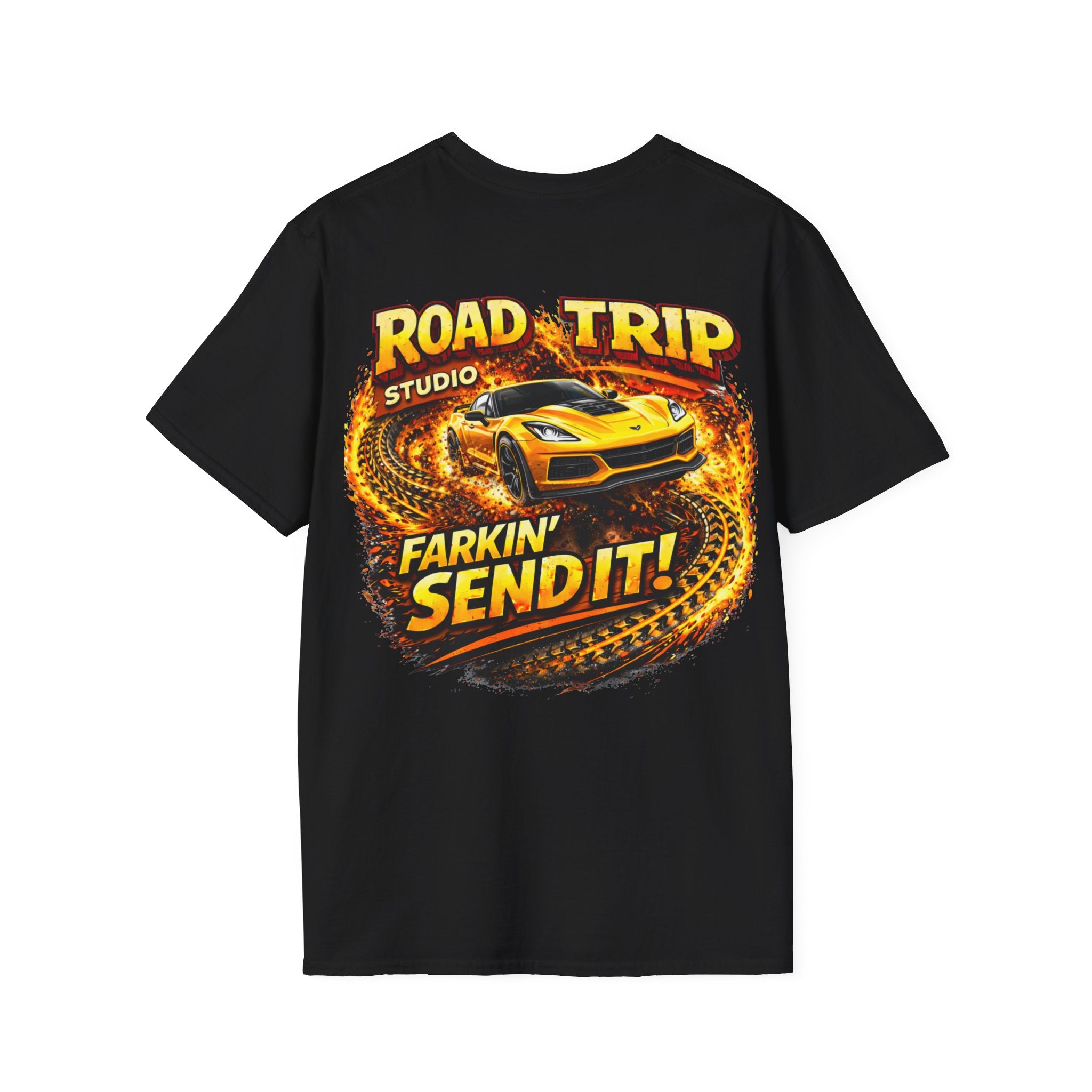 Farkin’ Send It Sports Car T-Shirt - Official Road Trip Merch
