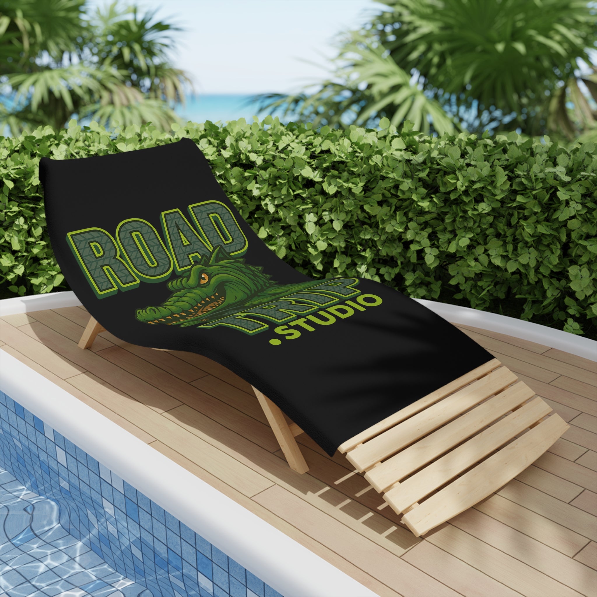 Road Trippin’ Crocodile Beach Towel