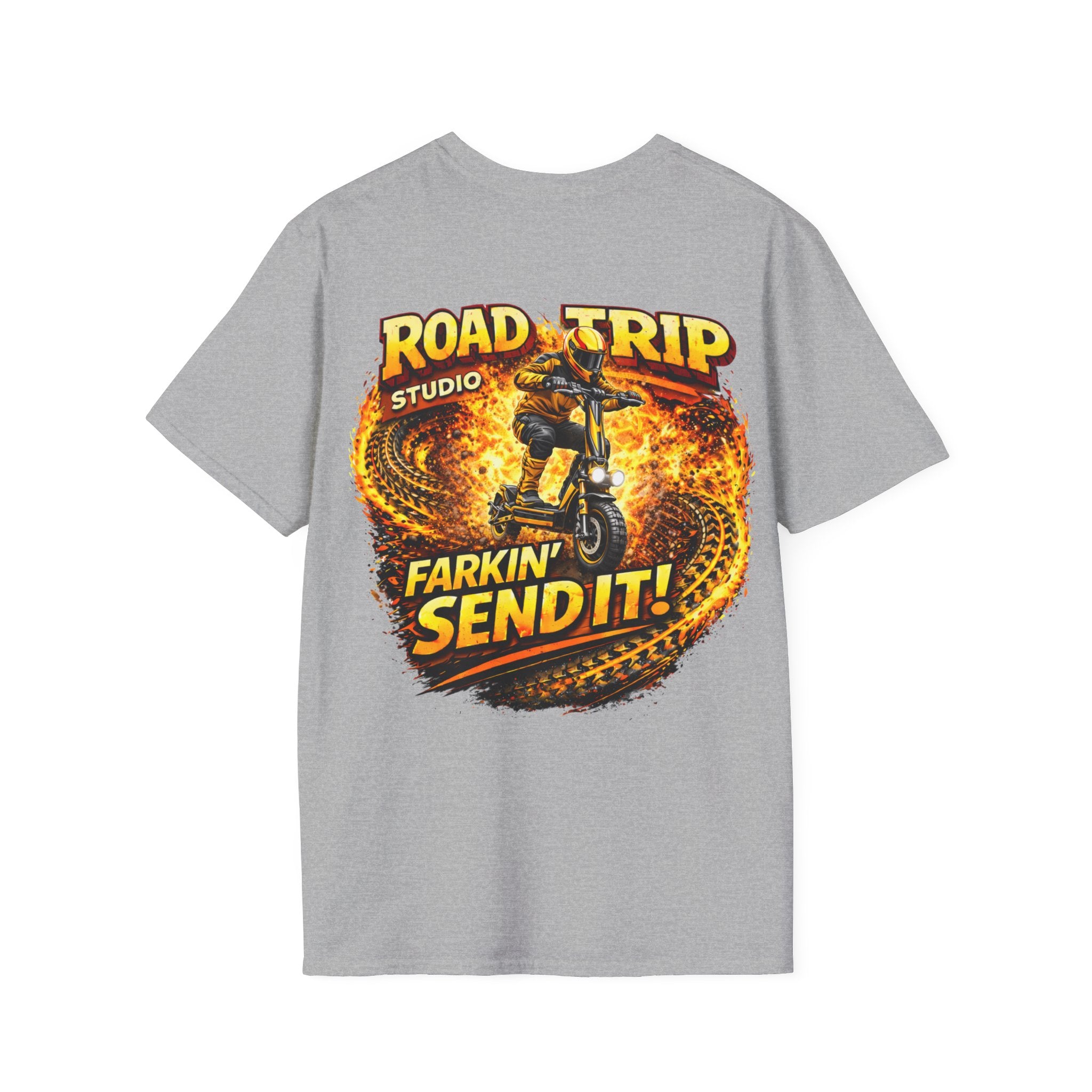 Farkin’ Send It Electric Scooter T-Shirt - Official Road Trip Merch