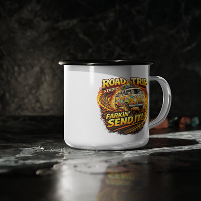 Farkin’ Send It Hippy Van Enamel Camp Cup