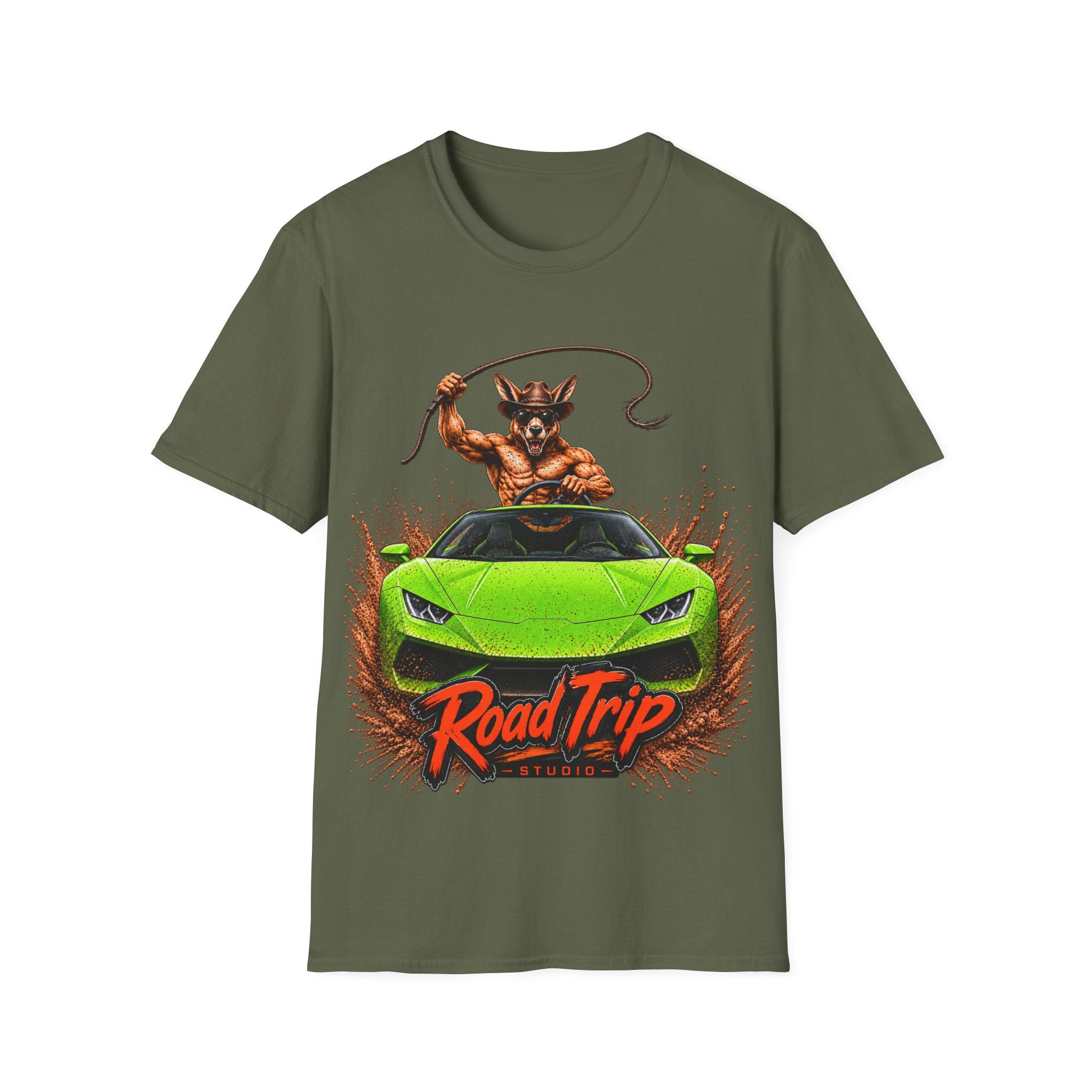 Cowboy Kangaroo Sports Car Tee