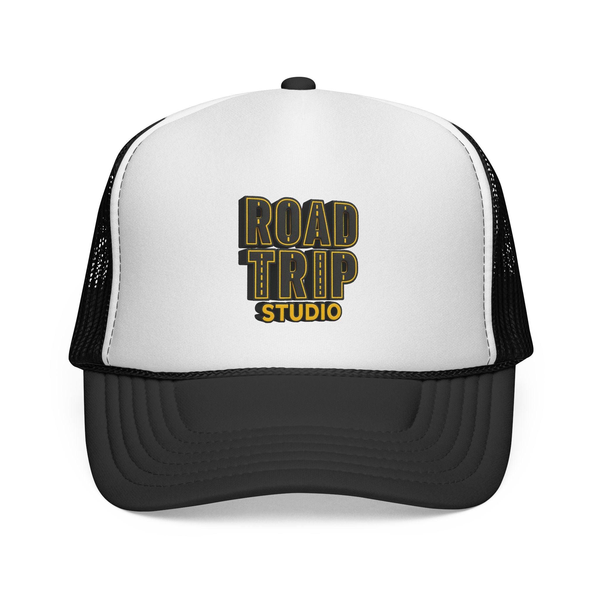 Road Trip Studio Trucker Cap — Highway Text Mesh Hat