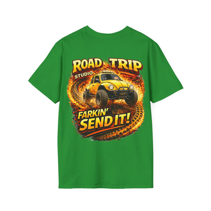 Farkin’ Send It Beetle Buggy T-Shirt - Official Road Trip Merch