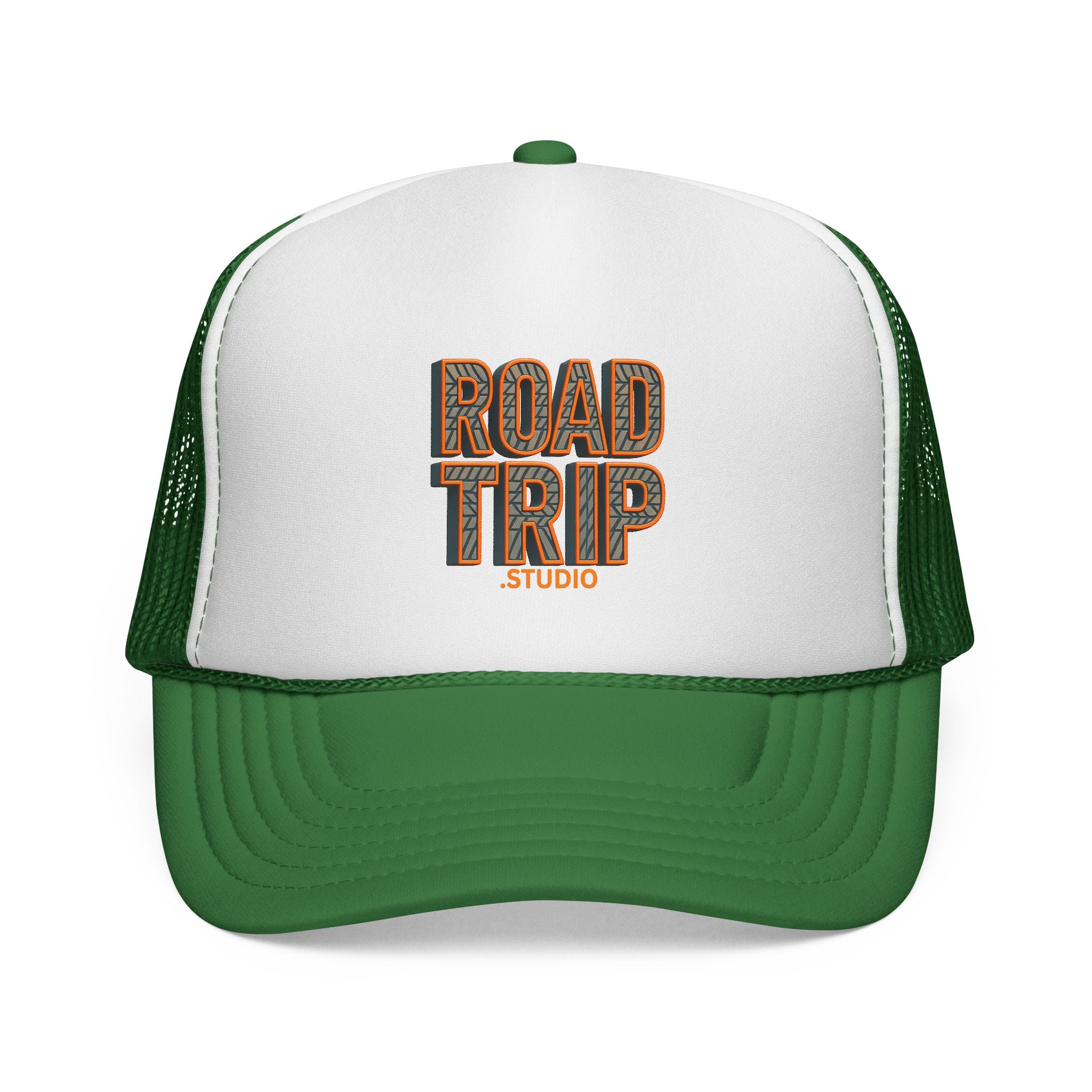 Road Trip Trucker Cap — Tyre Tread Logo Mesh Hat