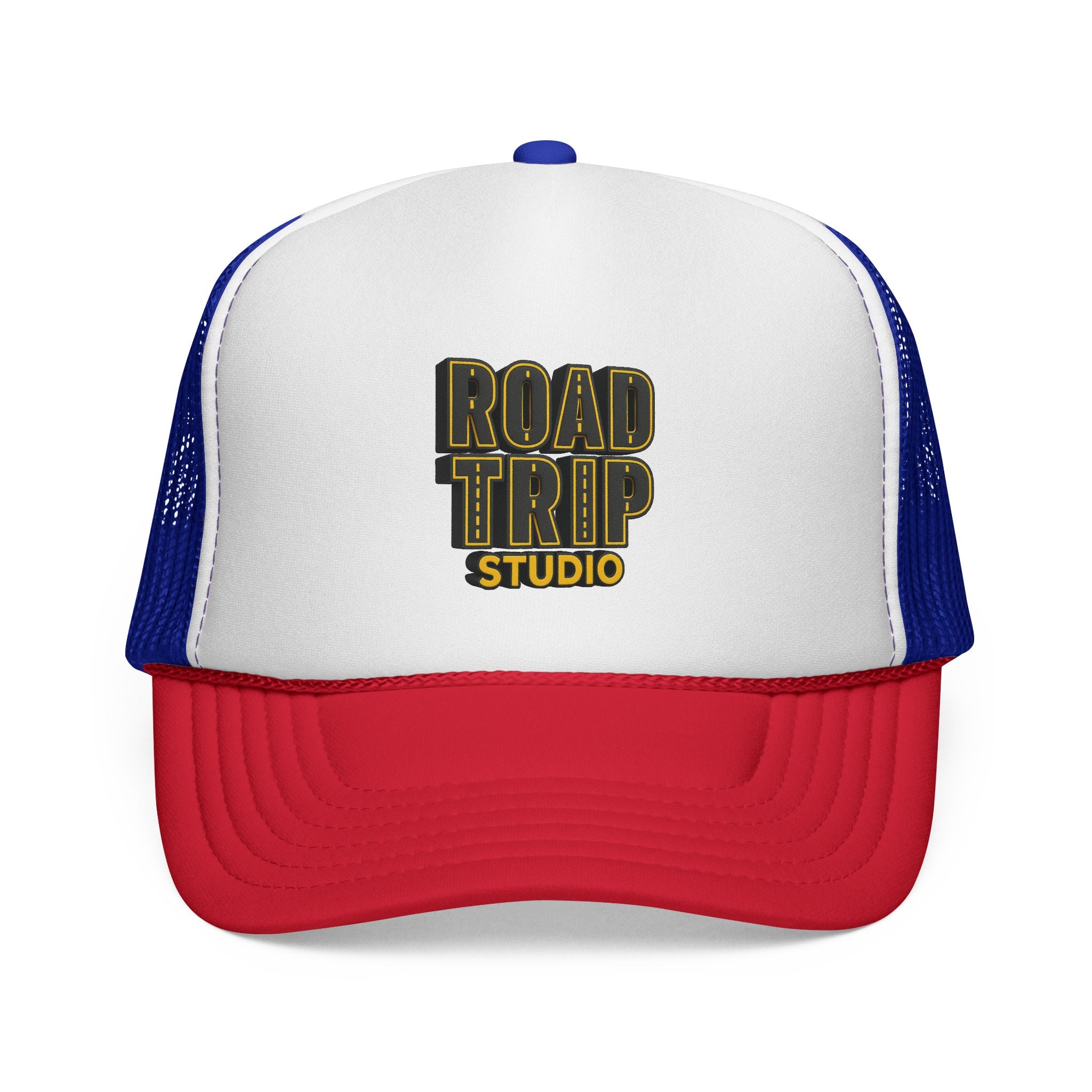 Road Trip Studio Trucker Cap — Highway Text Mesh Hat