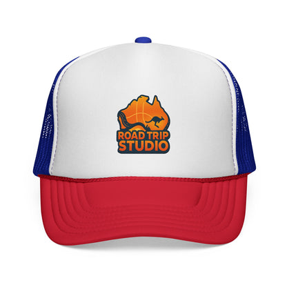Road Trip Studio Trucker Cap — Aussie Map Logo Mesh Hat