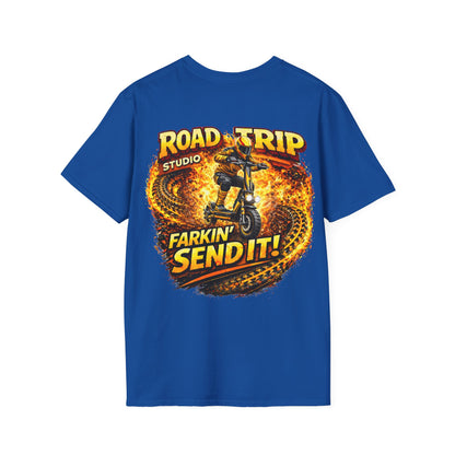 Farkin’ Send It Electric Scooter T-Shirt - Official Road Trip Merch
