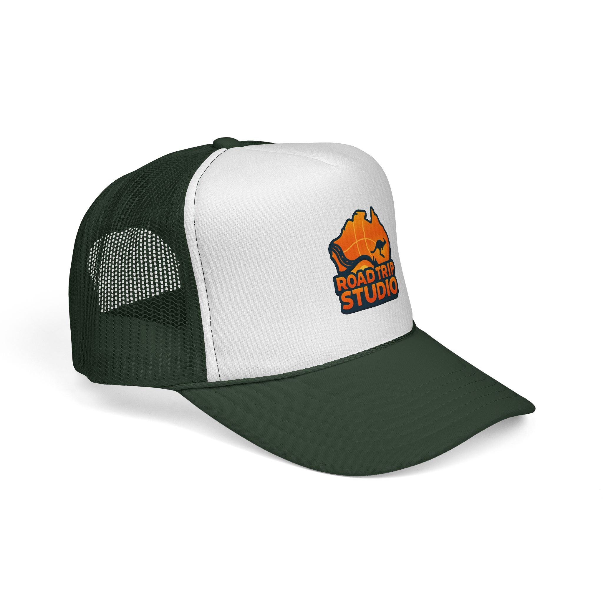 Road Trip Studio Trucker Cap — Aussie Map Logo Mesh Hat