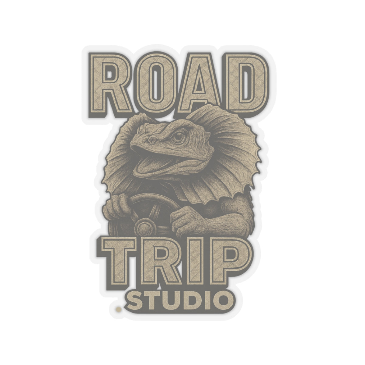 Road Trippin’ Frilled Neck Lizard Stickers - Official Road Trip Merch