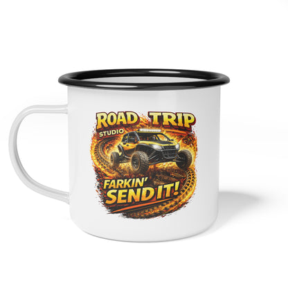 Farkin’ Send It Off-Road Buggy Enamel Camp Cup