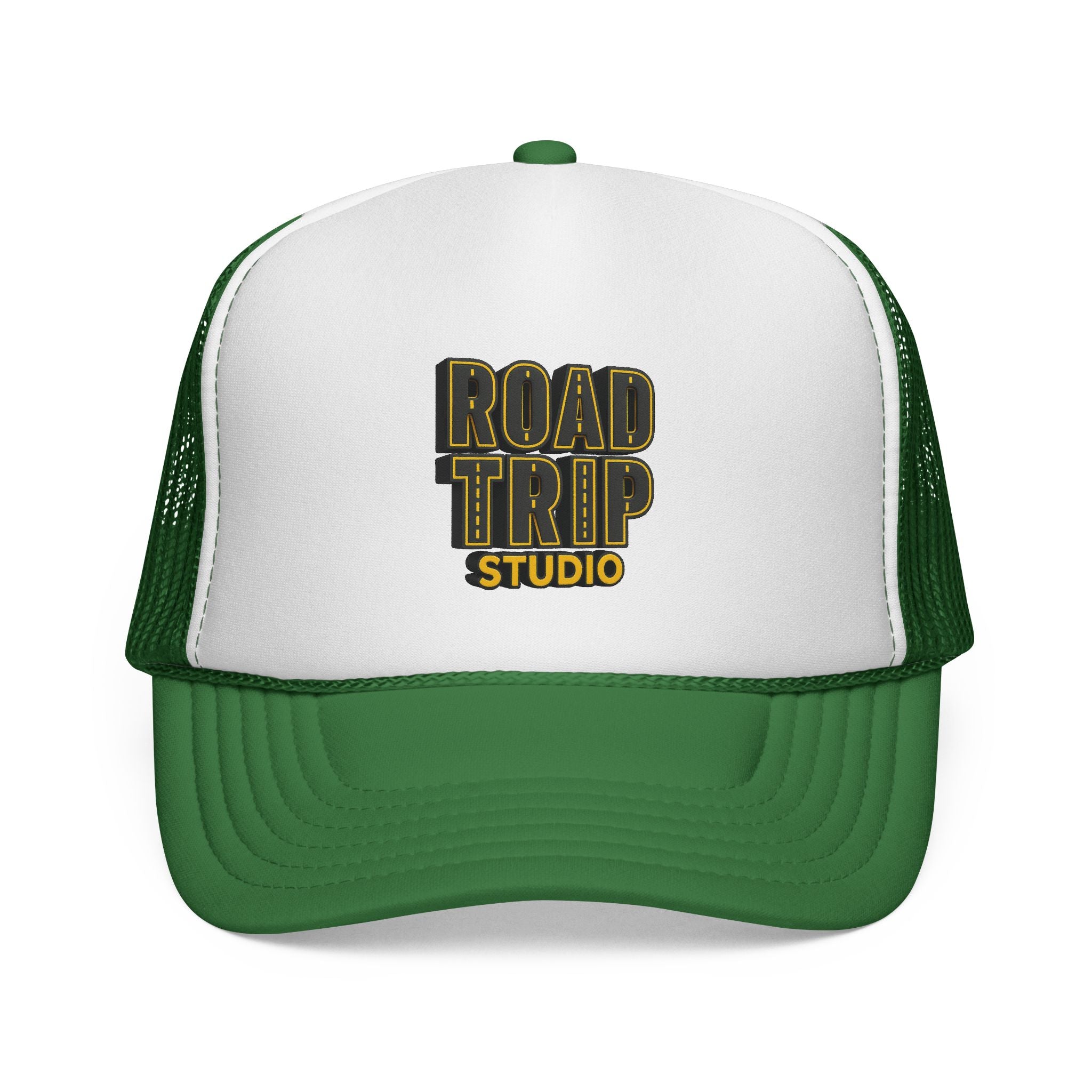Road Trip Studio Trucker Cap — Highway Text Mesh Hat