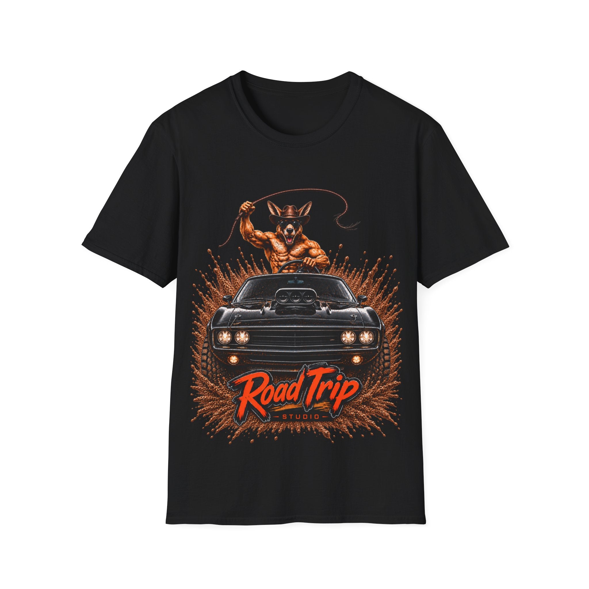 Cowboy Kangaroo Muscle Car Tee