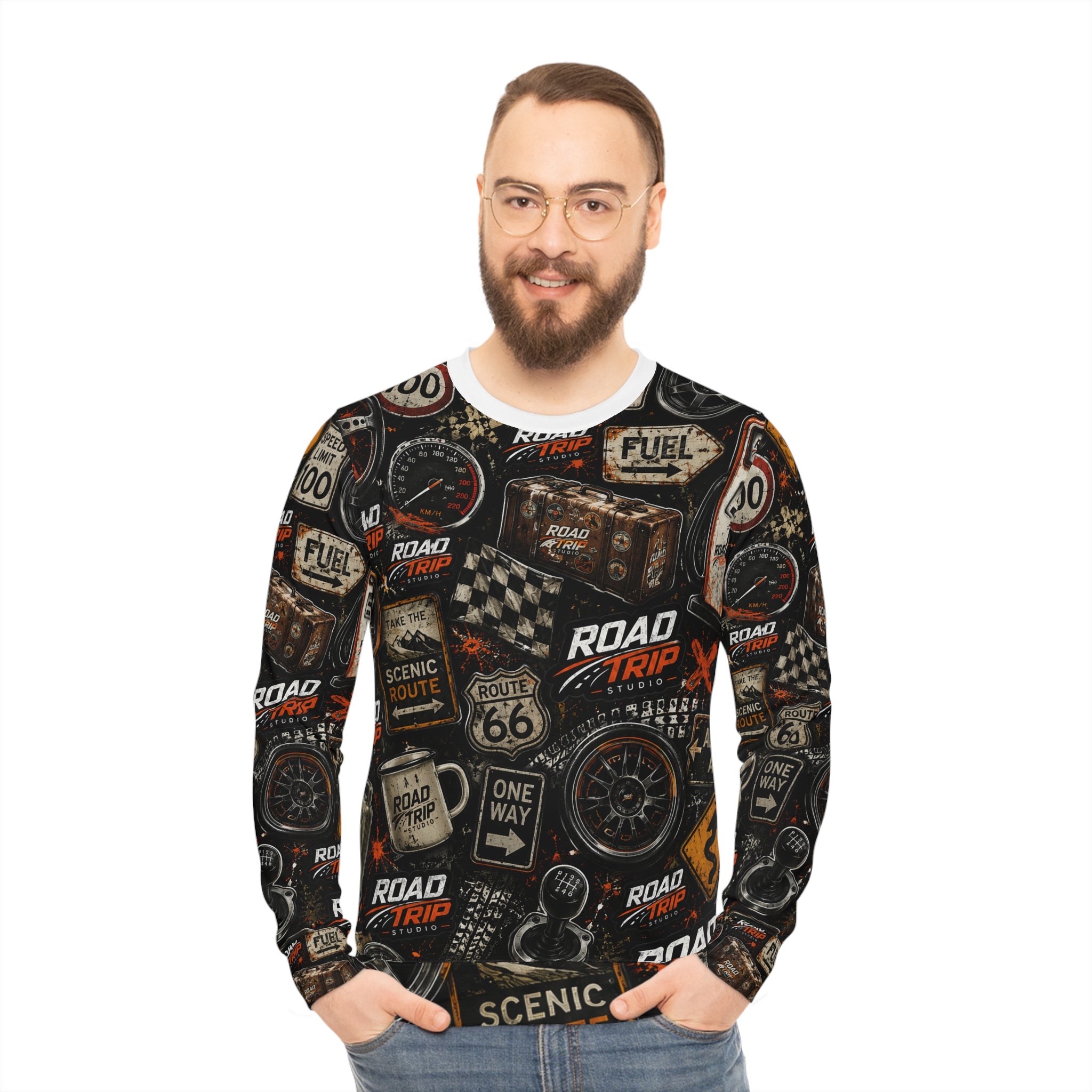 Road Trip Collage Crewneck