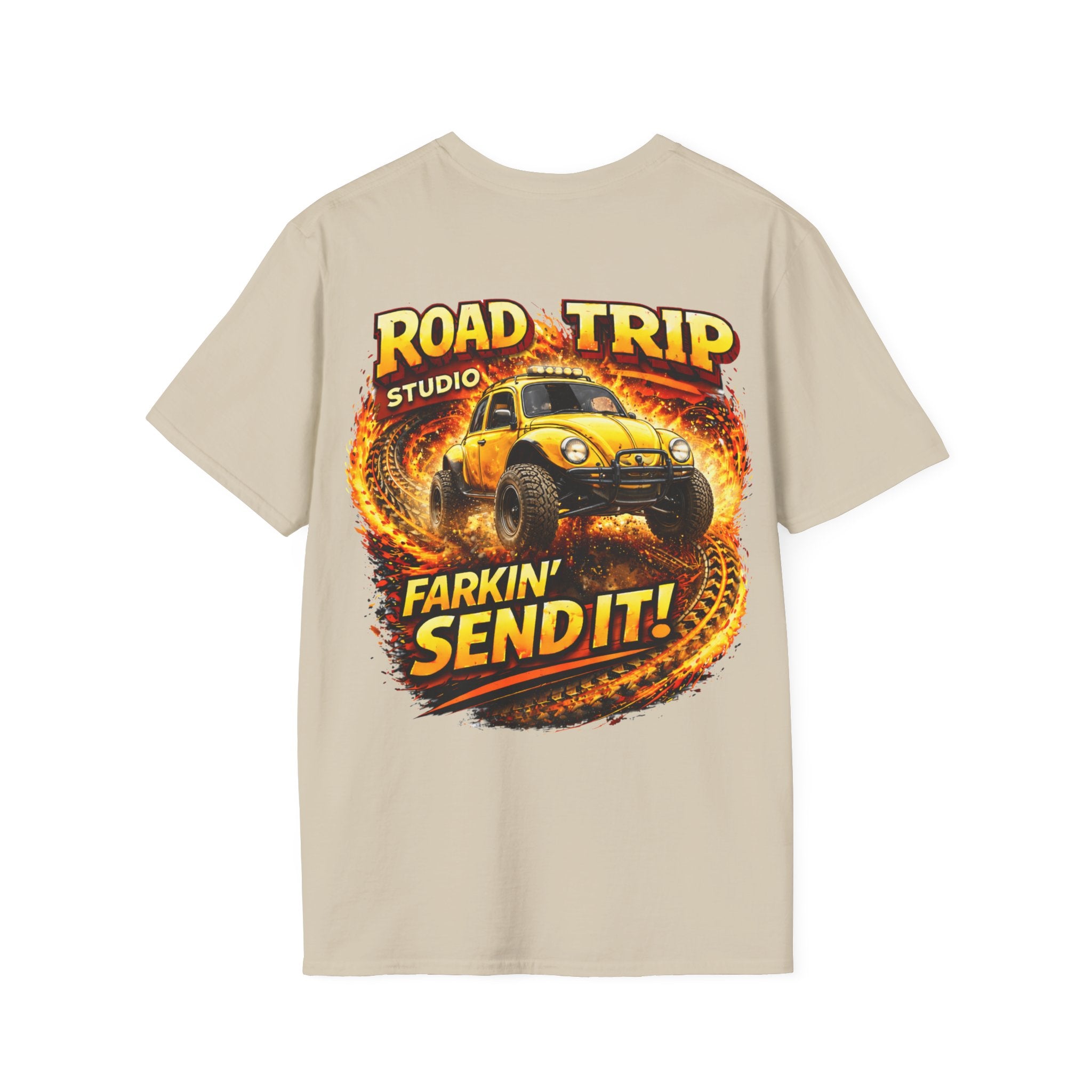 Farkin’ Send It Beetle Buggy T-Shirt - Official Road Trip Merch