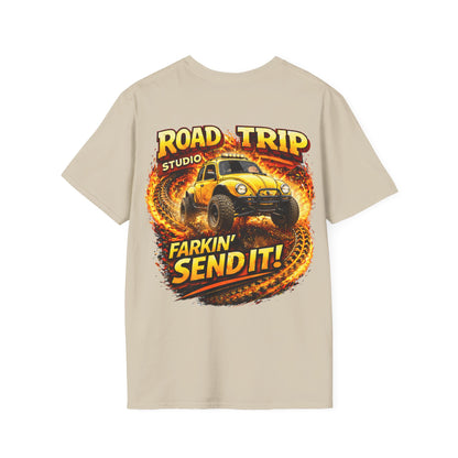 Farkin’ Send It Beetle Buggy T-Shirt - Official Road Trip Merch