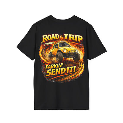 Farkin’ Send It Beetle Buggy T-Shirt - Official Road Trip Merch