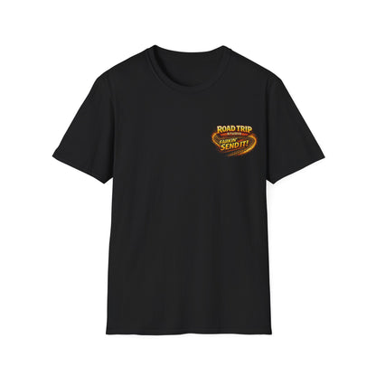 Road Trip Studio - Farkin Send It Logo T-Shirt (Back2Front) — Official Road Trip Merch