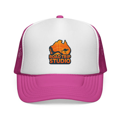Road Trip Studio Trucker Cap — Aussie Map Logo Mesh Hat