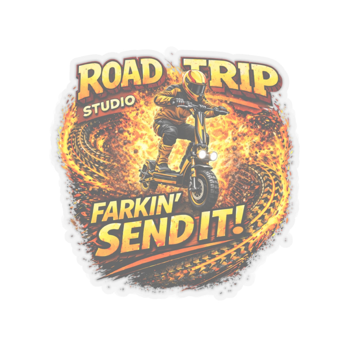 Farkin’ Send It Electric Scooter Sticker