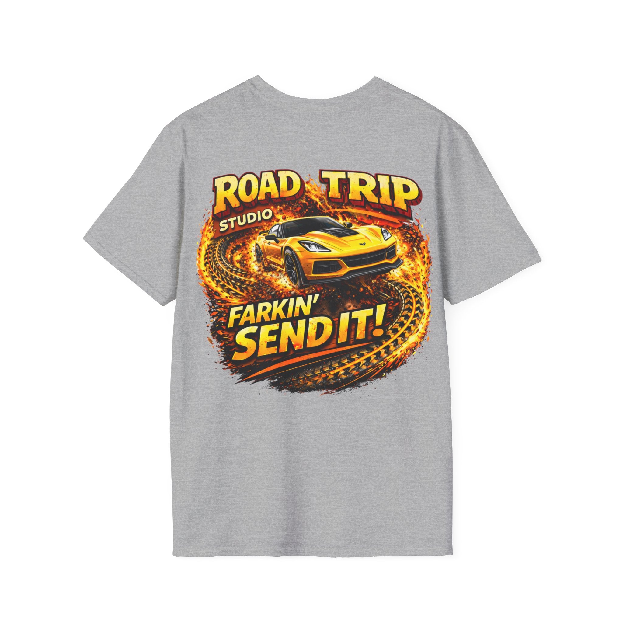 Farkin’ Send It Sports Car T-Shirt - Official Road Trip Merch