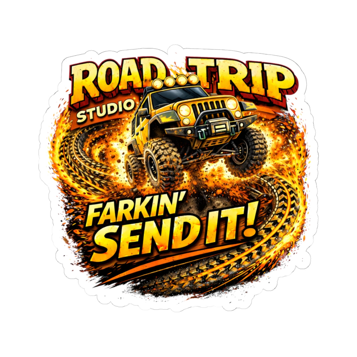 Farkin’ Send It Off-Road Jeep Sticker