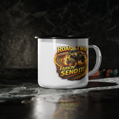 Farkin’ Send It Off-Road Jeep Enamel Camp Cup