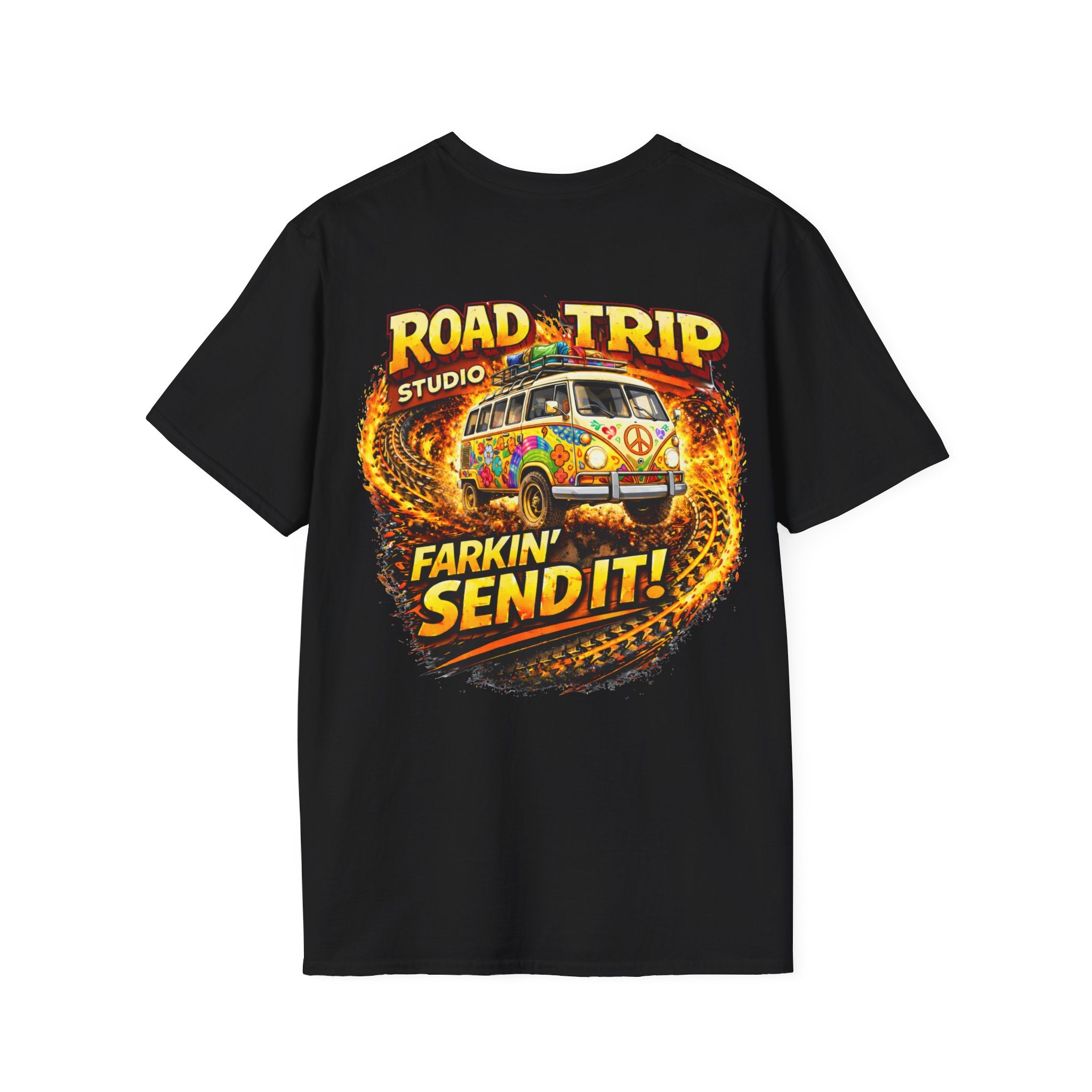 Farkin’ Send It Hippy Van T-Shirt - Official Road Trip Merch