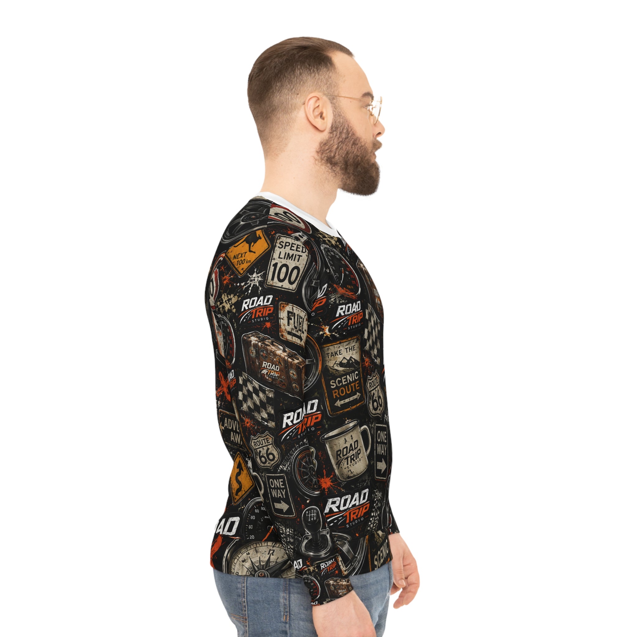 Road Trip Collage Crewneck