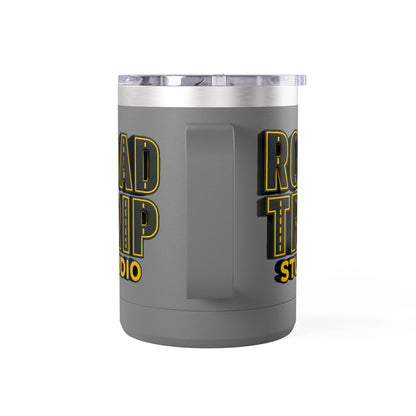 Road Trip Studio 15oz Travel Mug — Highway Text Tumbler