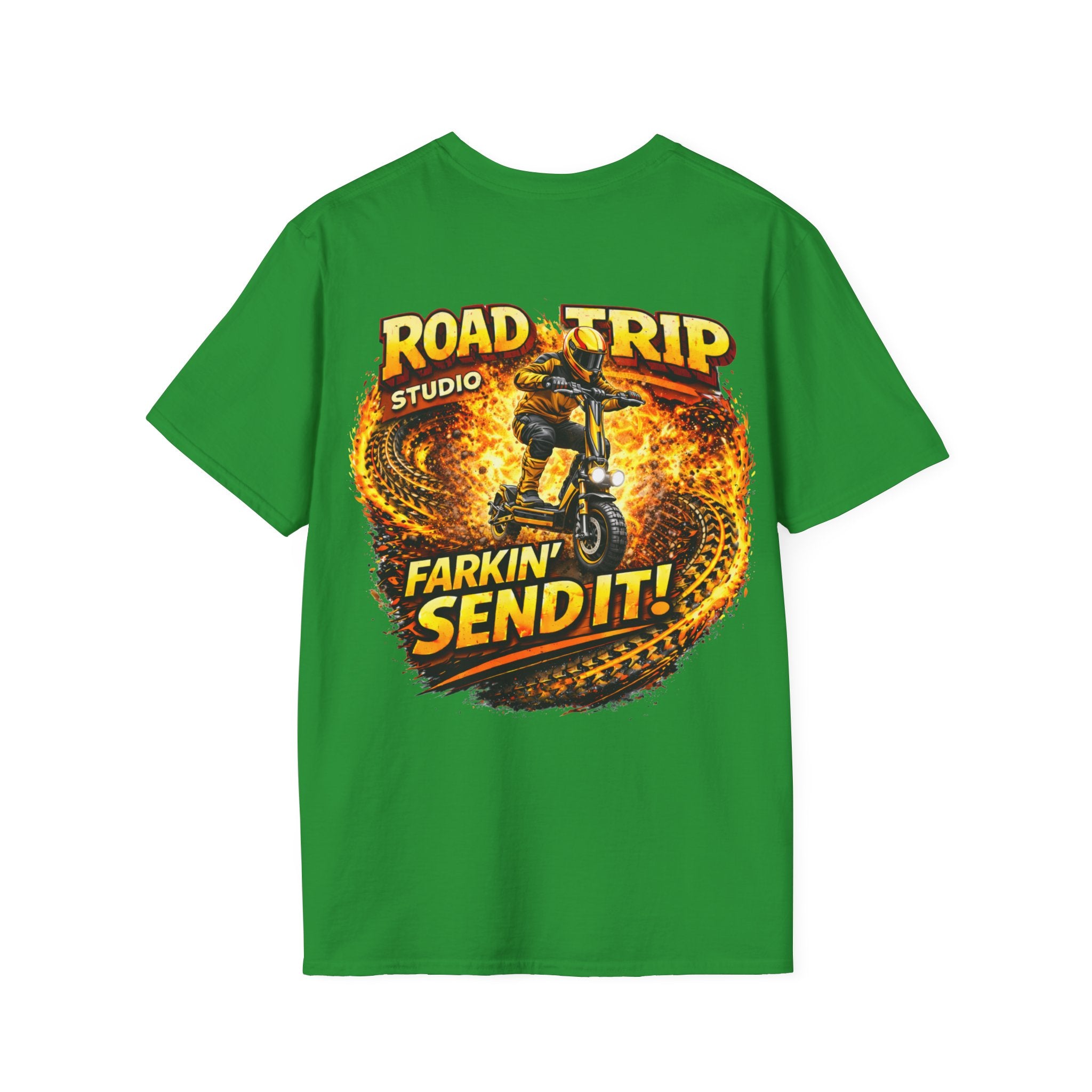 Farkin’ Send It Electric Scooter T-Shirt - Official Road Trip Merch